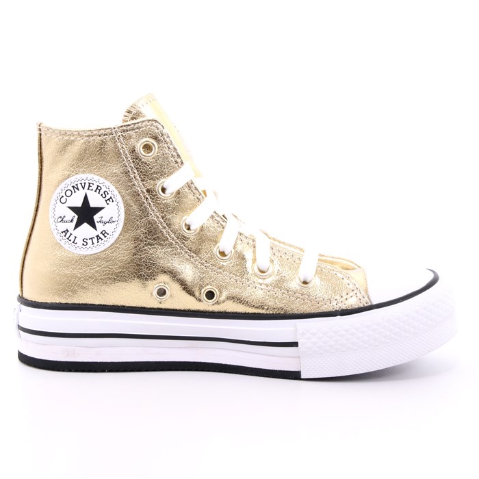 Scarpa Allacciata Converse Bambina Oro  Scarpe 347 - 670546C