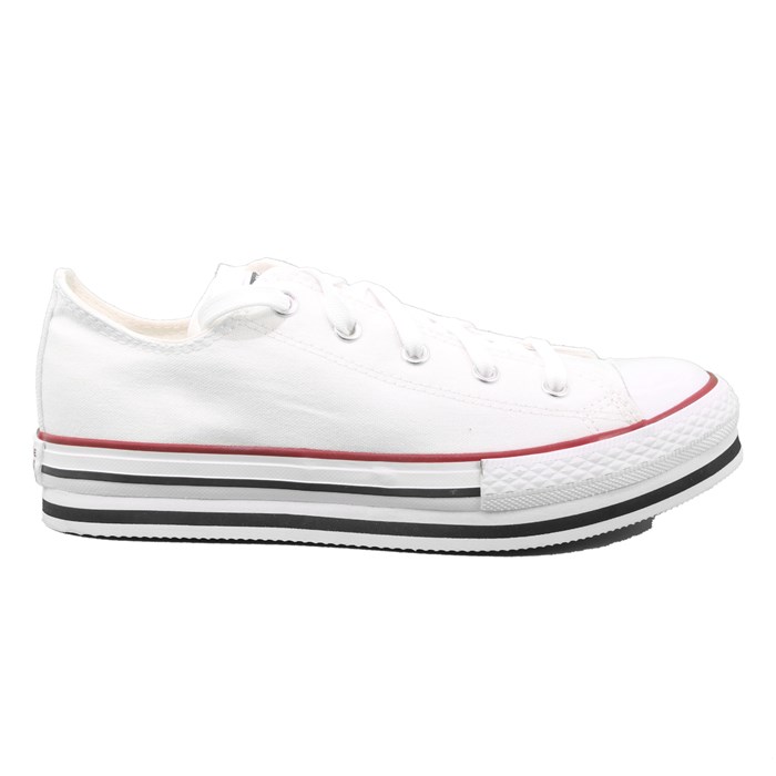 Scarpa Allacciata Converse Bambina Bianco  Scarpe 363 - 668028C