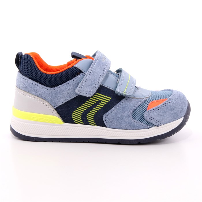 Scarpa Strappi Geox Bambino Celeste  Scarpe 372 - B150RB