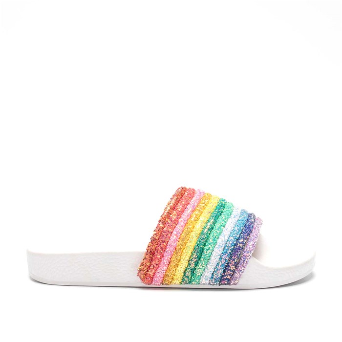 Ciabatte Lelli Kelly Bambino Bianco  Scarpe 369 - LK1902