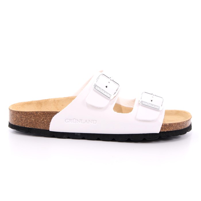 Ciabatte Grunland Donna Bianco  Scarpe 478 - CB1035