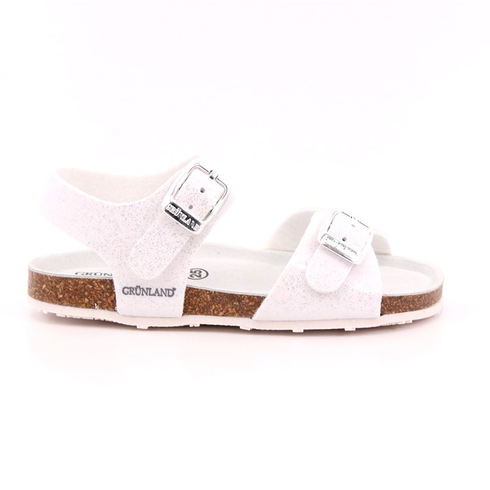 Sandalo Grunland Bambina Bianco  Scarpe 499 - SB1258