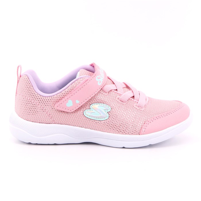 Scarpa Strappi + Elastico Skechers Bambina Rosa  Scarpe 171 - 302885N