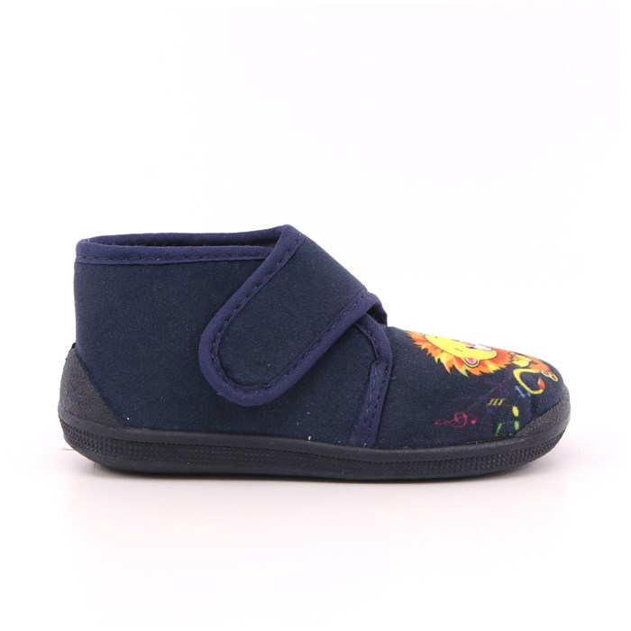 Pantofola Strappi Awa Bambino Blu  Scarpe 7 - 001