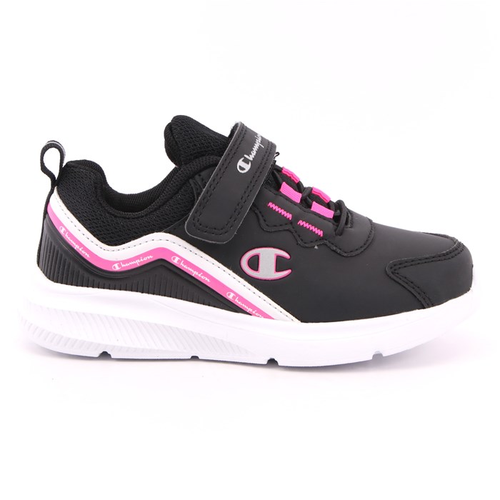 Scarpa Strappi + Elastico Champion Bambina Nero  Scarpe 775 - S32208