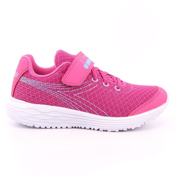 Scarpa Strappi + Elastico Diadora Bambina Rosa  Scarpe 323 - 101.175606