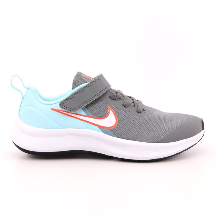 Scarpa Strappi + Elastico Nike Bambino Grigio  Scarpe 720 - DA2777-007