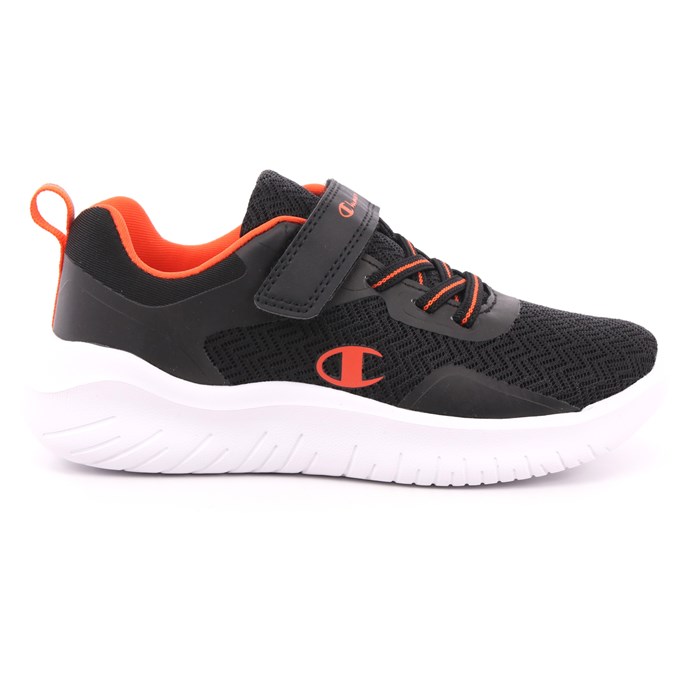 Scarpa Strappi + Elastico Champion Bambino Nero  Scarpe 792 - S32210
