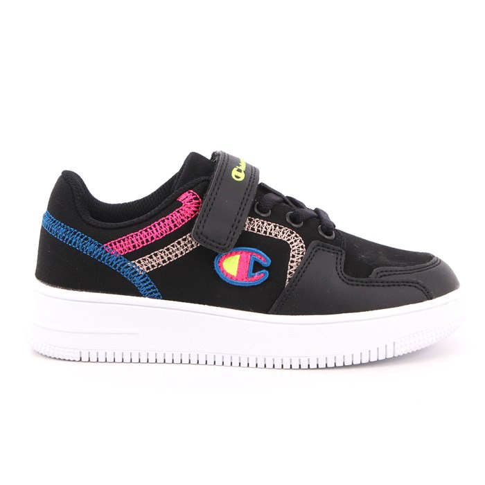 Scarpa Strappi + Elastico Champion Bambina Nero  Scarpe 818 - S32329