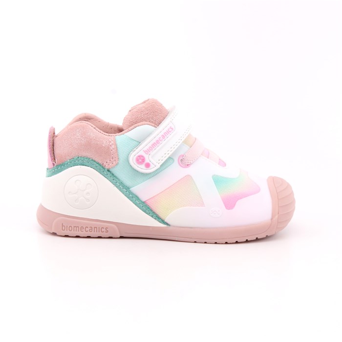 Scarpa Strappi + Elastico Biomecanics Bambina Rosa  Scarpe 114 - 222129-A