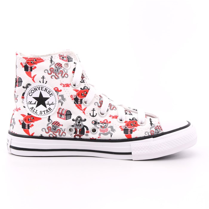 Scarpa Allacciata Converse Bambino Bianco  Scarpe 435 - 372874C