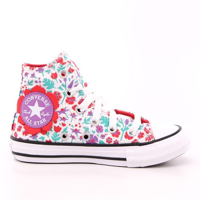 Scarpa Allacciata Converse Bambina Bianco  Scarpe 447 - 372755C