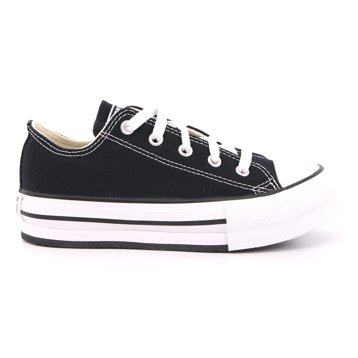 Scarpa Allacciata Converse Bambina Nero  Scarpe 448 - 372861C