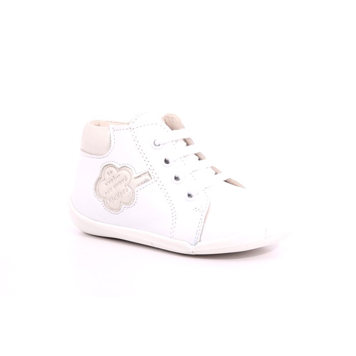 Kickers Scarpa Allacciata Bianco