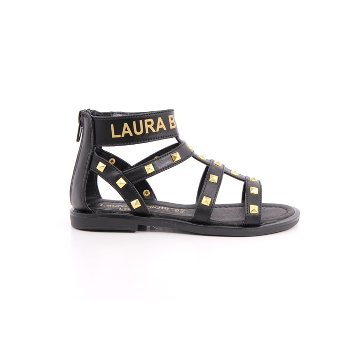 Sandalo Laura Biagiotti Bambina Nero  Scarpe 67 - 7970B