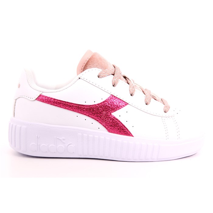 Scarpa Allacciata Diadora Bambina Bianco  Scarpe 381 - 101.178648