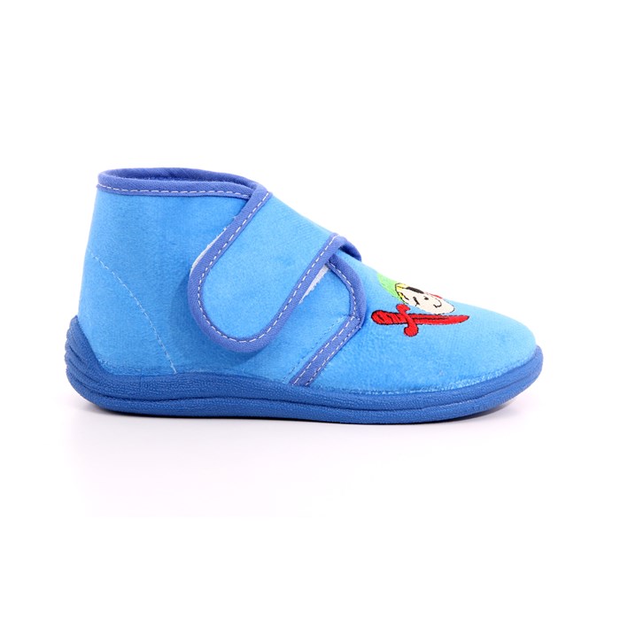 Pantofola Strappi Michelle Bambino Azzurro  Scarpe 19 - SISSI7122