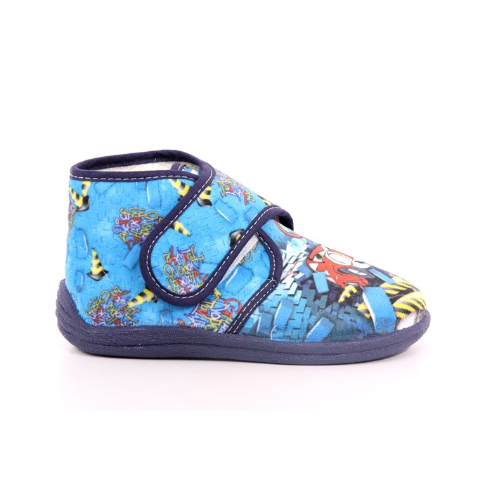 Pantofola Strappi Michelle Bambino Azzurro  Scarpe 21 - SISSI7222