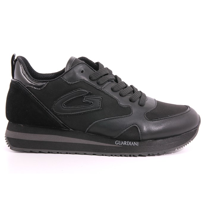 Scarpa Allacciata Guardiani Uomo Nero  Scarpe 15 - AGM009819