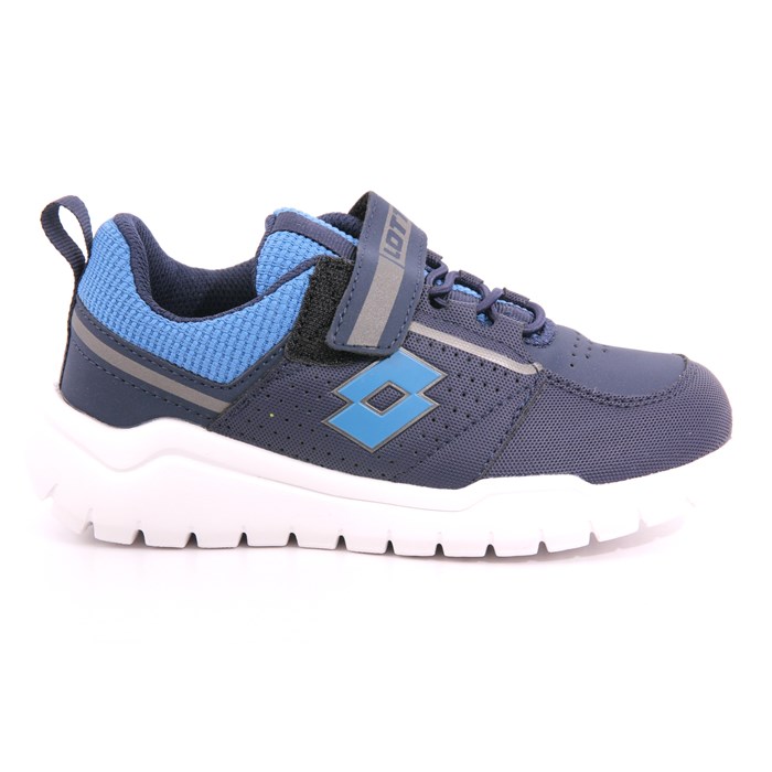 Scarpa Strappi + Elastico Lotto Bambino Blu  Scarpe 210 - 218185