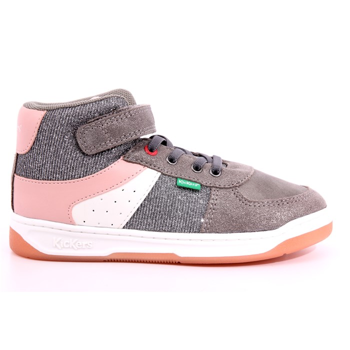 Scarpa Strappi + Elastico Kickers Bambina Grigio  Scarpe 34 - 910870