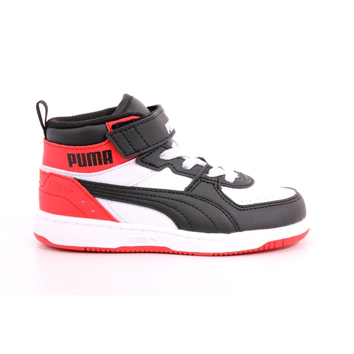 Scarpa Strappi + Elastico Puma Bambino Bianco/nero  Scarpe 1092 - 37468903