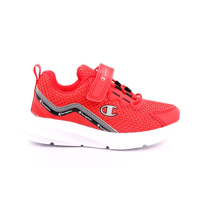 Scarpa Strappi + Elastico Champion Bambino Rosso  Scarpe 955 - S32667