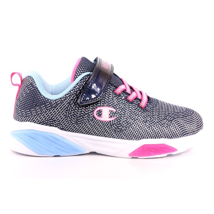 Scarpa Strappi + Elastico Champion Bambina Blu  Scarpe 961 - S32780