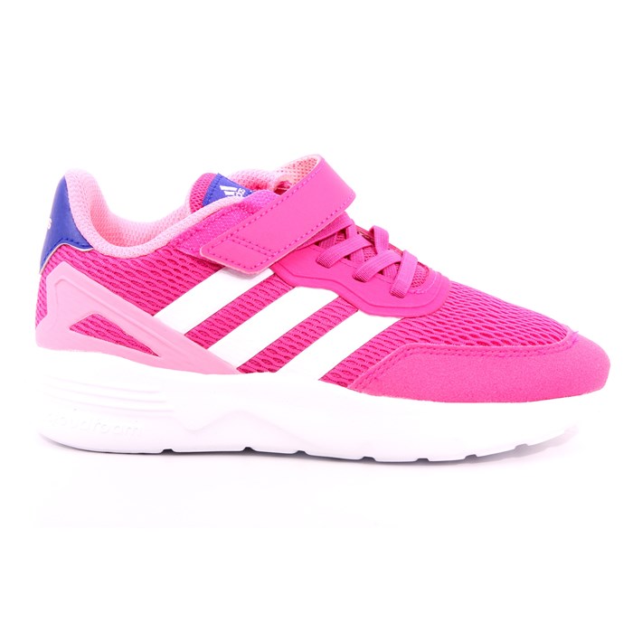 Scarpa Allacciata Adidas Bambina Fuxia  Scarpe 1137 - HQ6148