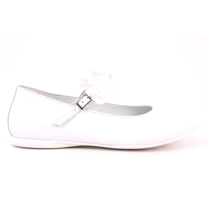 Ballerina Cerimonia Platis Bambina Bianco  Scarpe 25 - P2384