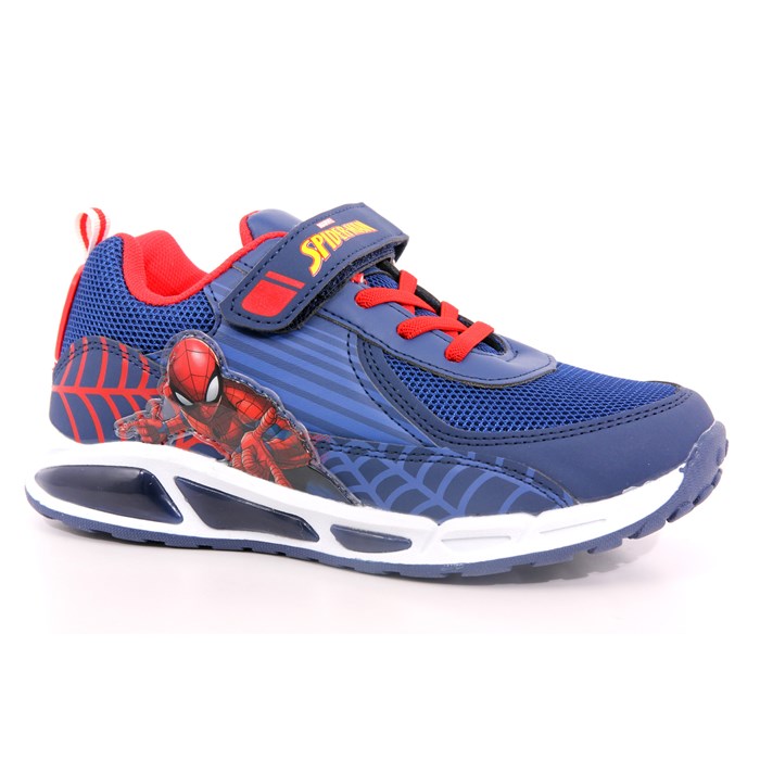 Spider Man Scarpa Strappi + Elastico Blu
