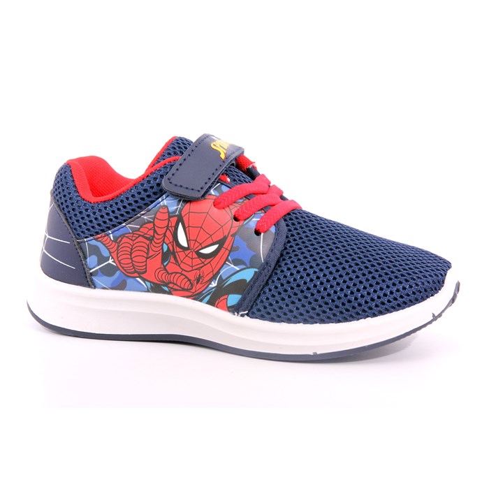 Spider Man Scarpa Strappi + Elastico Blu