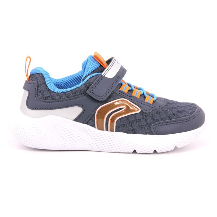 Scarpa Strappi + Elastico Geox Bambino Blu  Scarpe 487 - J25GBB