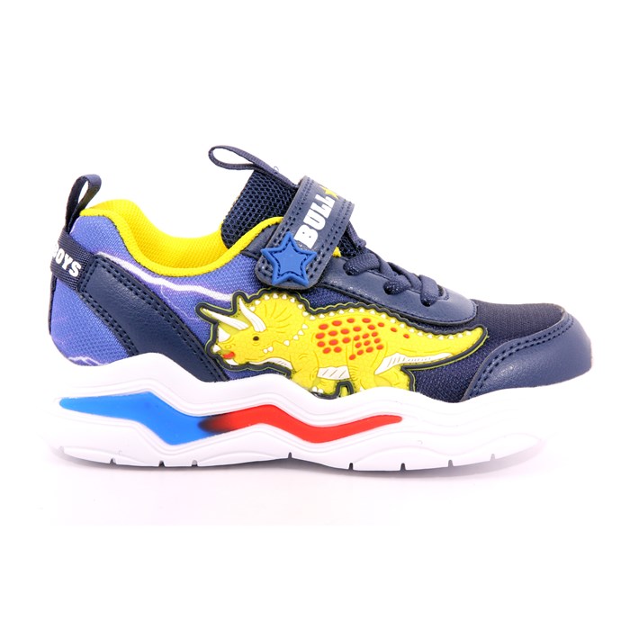 Scarpa Strappi + Elastico Bull Boys Bambino Blu  Scarpe 26 - DNAL3372