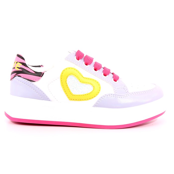 Scarpa Allacciata Asso Bambina Lilla  Scarpe 528 - AG14581A