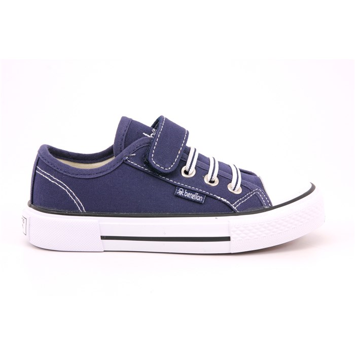 Scarpa Strappi + Elastico Benetton Bambino Blu  Scarpe 6 - BTK310401