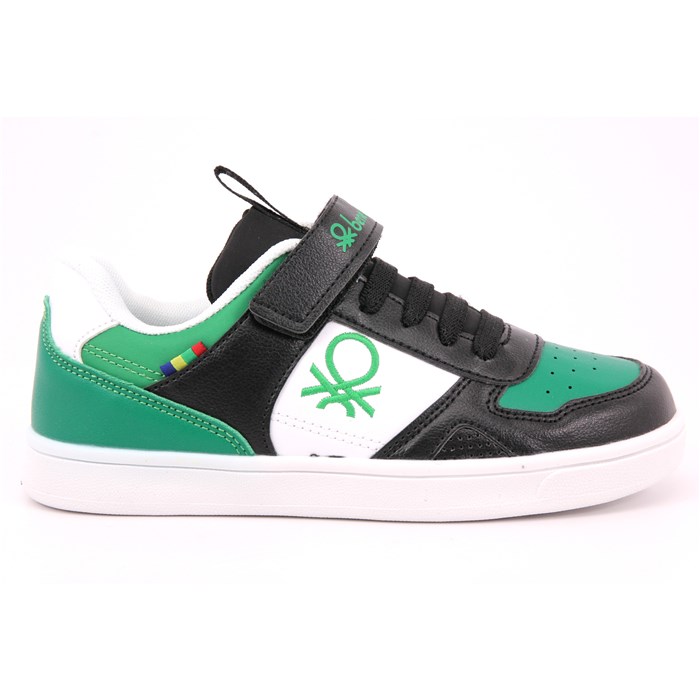 Scarpa Strappi + Elastico Benetton Bambino Verde  Scarpe 11 - BTK314107