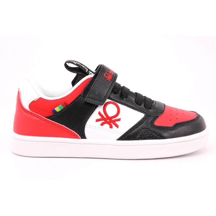 Scarpa Strappi + Elastico Benetton Bambino Rosso  Scarpe 12 - BTK314107