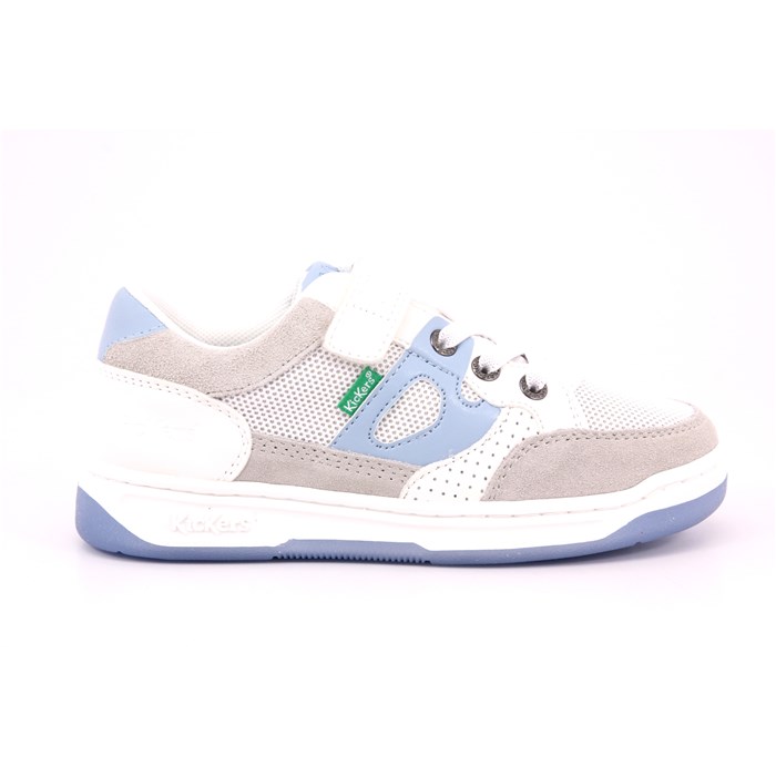 Scarpa Strappi + Elastico Kickers Bambino Bianco / Blu  Scarpe 51 - 928560-30