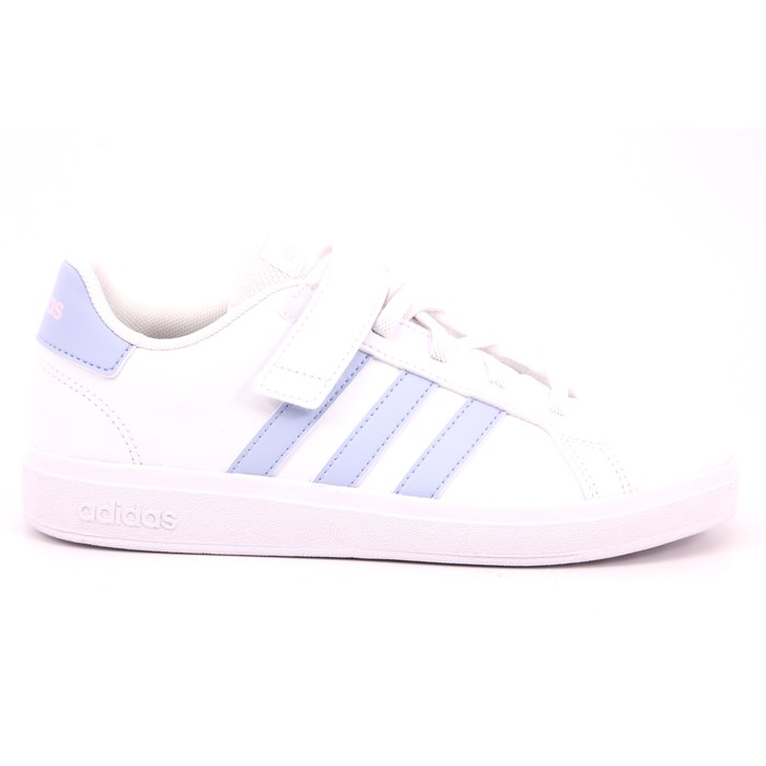 Scarpa Strappi + Elastico Adidas Bambina Bianco  Scarpe 1169 - IG4841