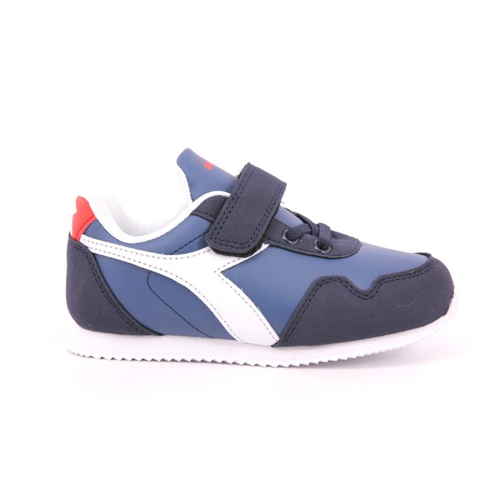 Scarpa Strappi + Elastico Diadora Bambino Blu  Scarpe 455 - 101.179735