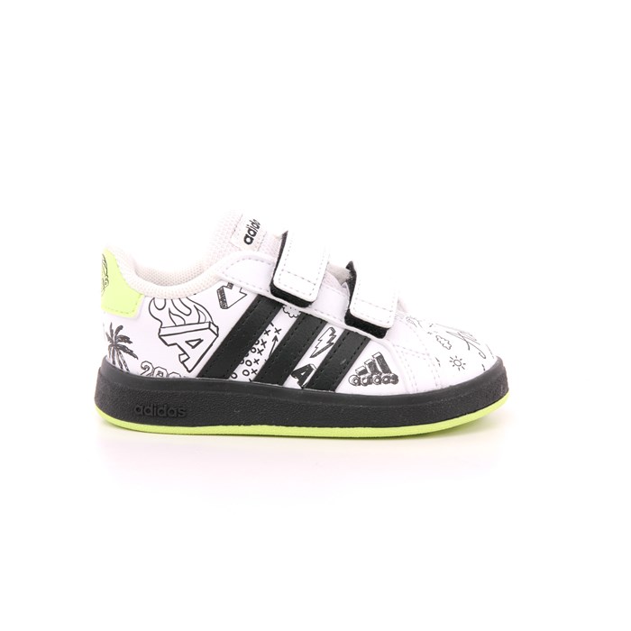 Scarpa Strappi Adidas Bambino Bianco  Scarpe 1185 - IG4848