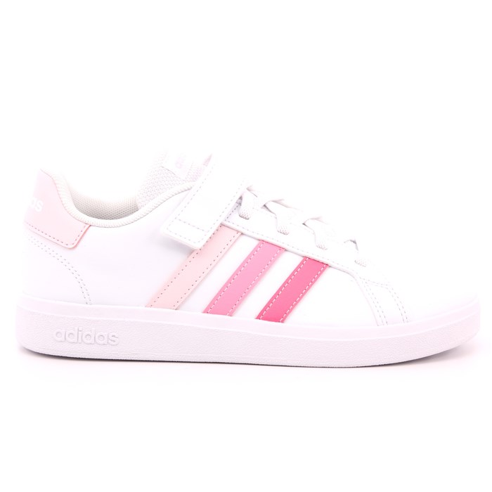 Scarpa Strappi + Elastico Adidas Bambina Bianco  Scarpe 1196 - IG4838