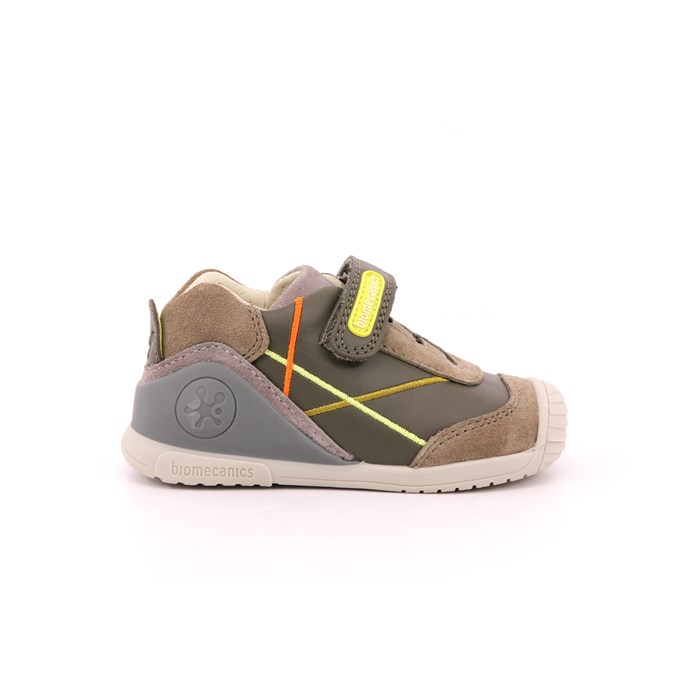 Scarpa Strappi + Elastico Biomecanics Bambino Verde Militare  Scarpe 175 - 231131-B