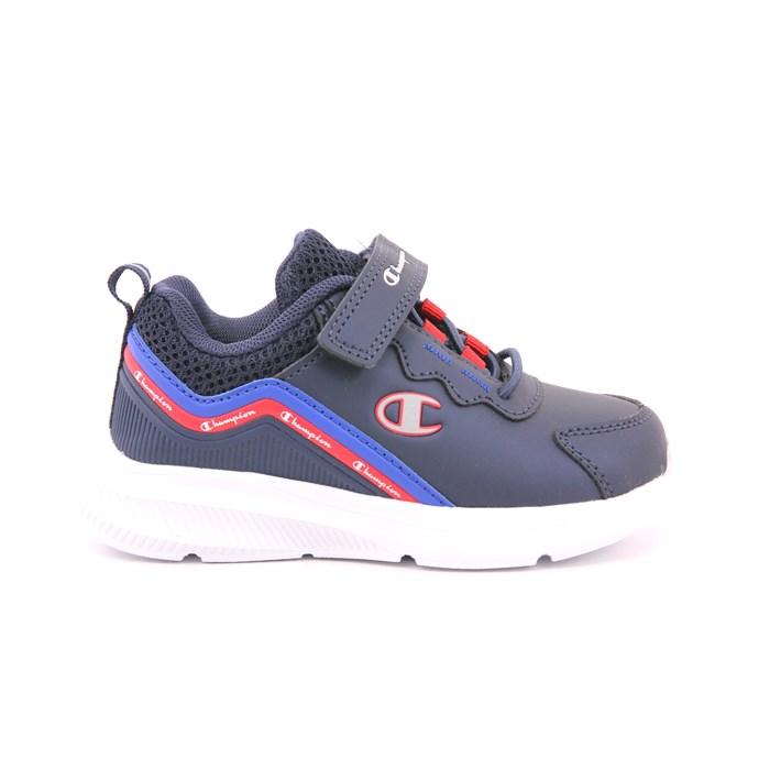 Scarpa Strappi + Elastico Champion Bambino Blu  Scarpe 1017 - S32609