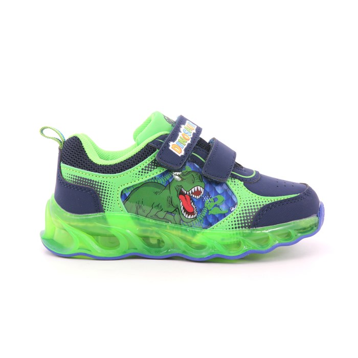Scarpa Strappi Dinosauro Bambino Blu  Scarpe 7 - S8020019S