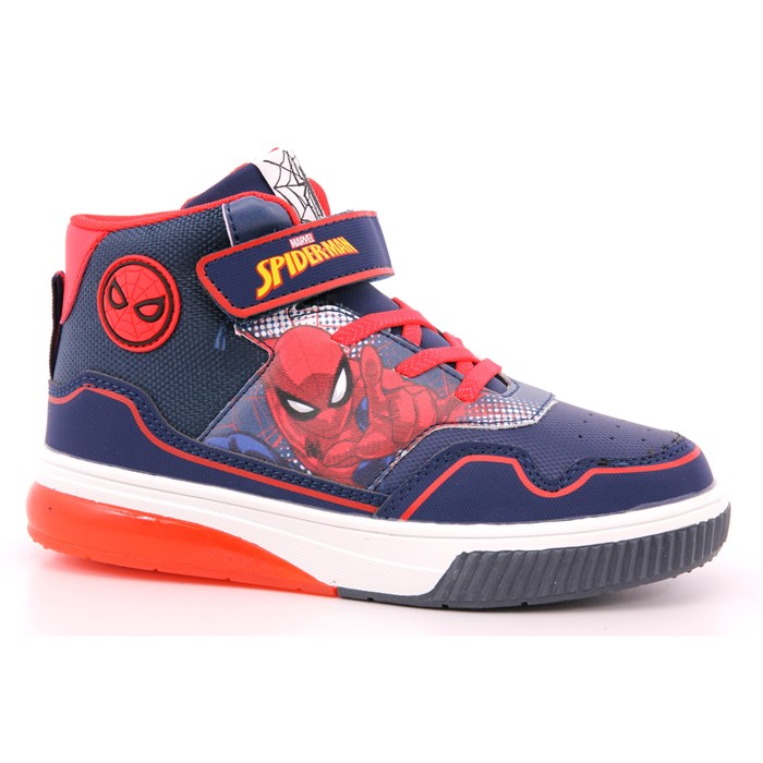 Spider Man Scarpa Strappi + Elastico Blu