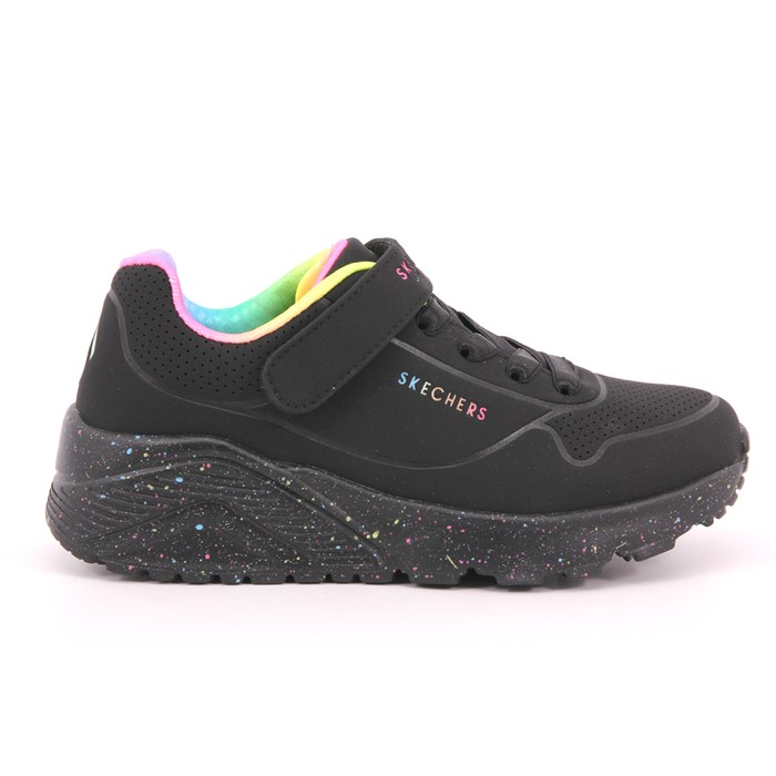 Scarpa Strappi + Elastico Skechers Bambina Nero  Scarpe 257 - 310457L