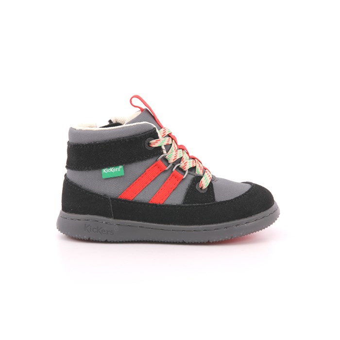 Scarpa Allacciata Kickers Bambino Nero  Scarpe 61 - 947560