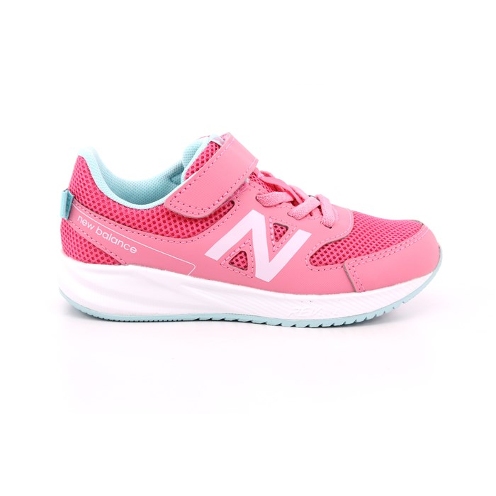 Scarpa Strappi + Elastico New Balance Bambina Rosa  Scarpe 372 - IT570PC3